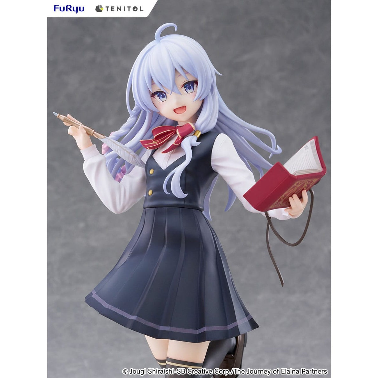 Imagen del producto Wandering Witch: The Journey of Elaina figura alta de PVC Tenitol Elaina uniforme escolar Ver. 29 cm