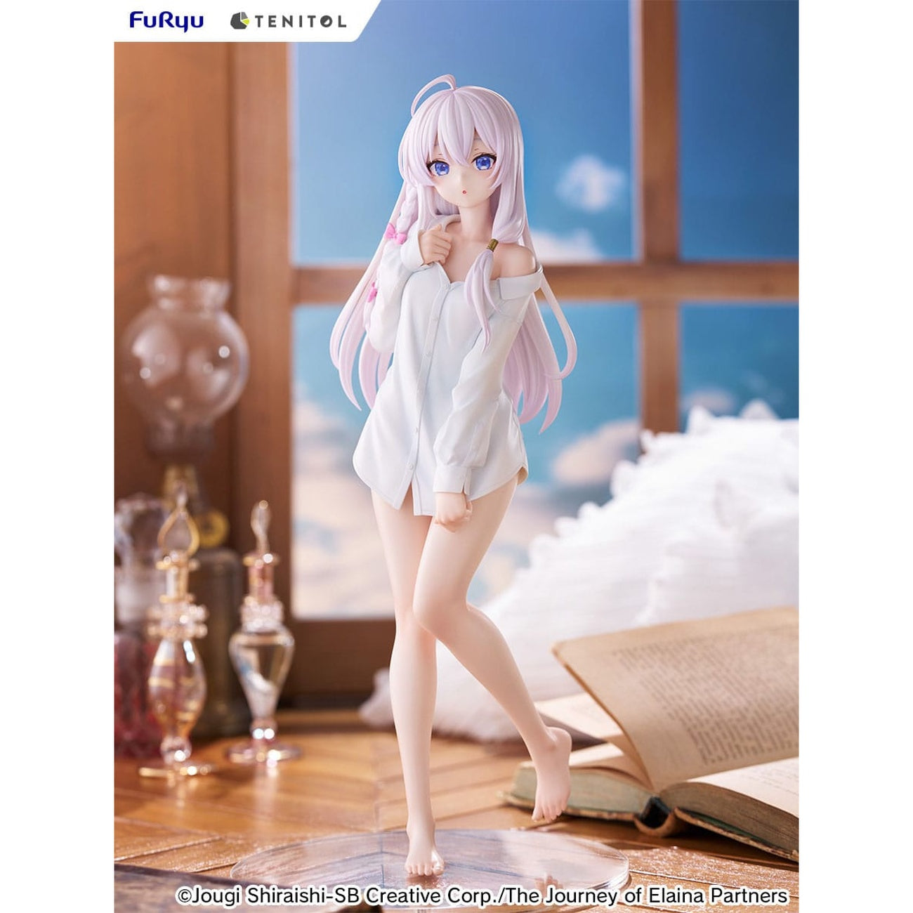 Imagen del producto Wandering Witch: The Journey of Elaina Estatua de PVC Tenitol Tall Elaina Shirt Ver. 30 cm
