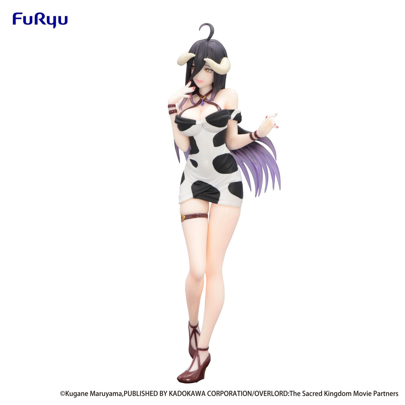 Imagen del producto Overlord Trio-Try-iT Estatua PVC Albedo Vestido Mini Estampado Vaca Ver. 21 cm
