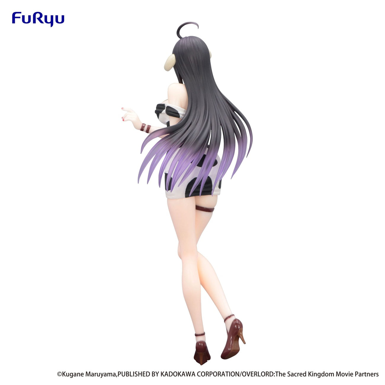 Imagen del producto Overlord Trio-Try-iT Estatua PVC Albedo Vestido Mini Estampado Vaca Ver. 21 cm