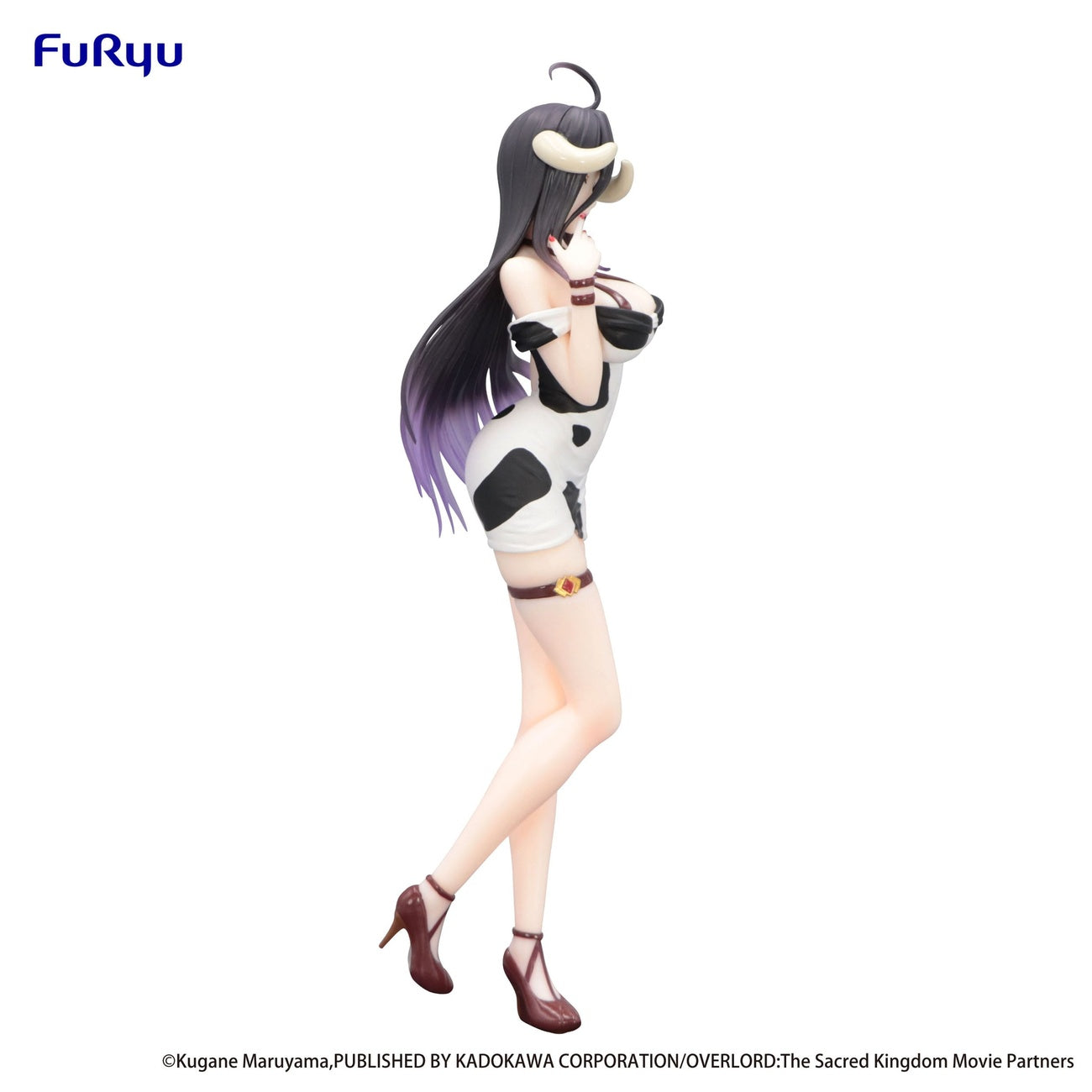 Imagen del producto Overlord Trio-Try-iT Estatua PVC Albedo Vestido Mini Estampado Vaca Ver. 21 cm