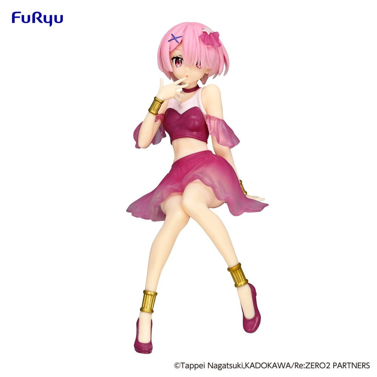 Imagen del producto Re:Zero Starting Life in Another World Figura PVC Noodle Stopper Ram Twinkle Party Another Color Ver. 14 cm