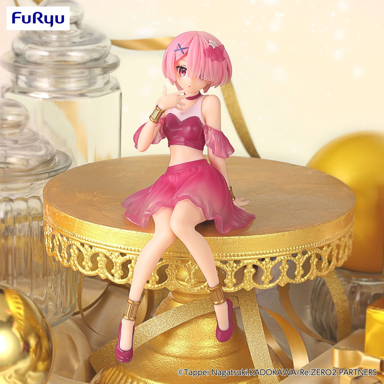 Imagen del producto Re:Zero Starting Life in Another World Figura PVC Noodle Stopper Ram Twinkle Party Another Color Ver. 14 cm