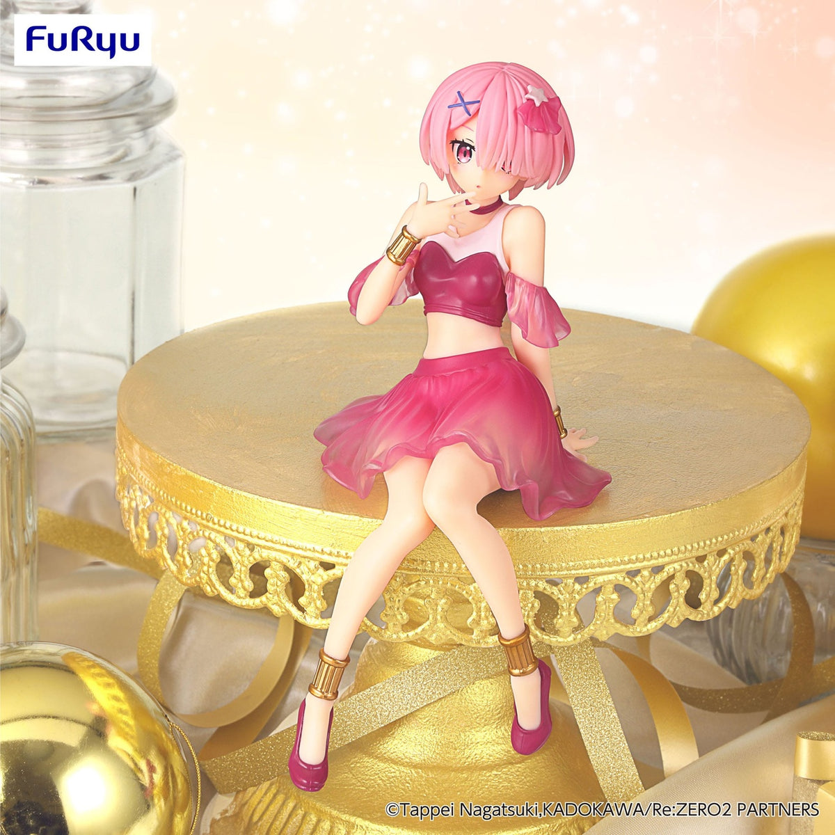 Imagen del producto Re:Zero Starting Life in Another World Figura PVC Noodle Stopper Ram Twinkle Party Another Color Ver. 14 cm