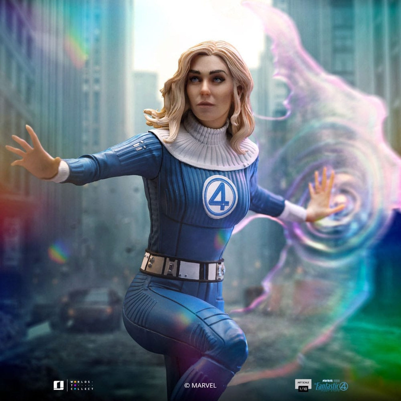 Imagen del producto Fantastic Four Estatua Art Scale 1/10 Invisible Woman y Franklin 28 cm