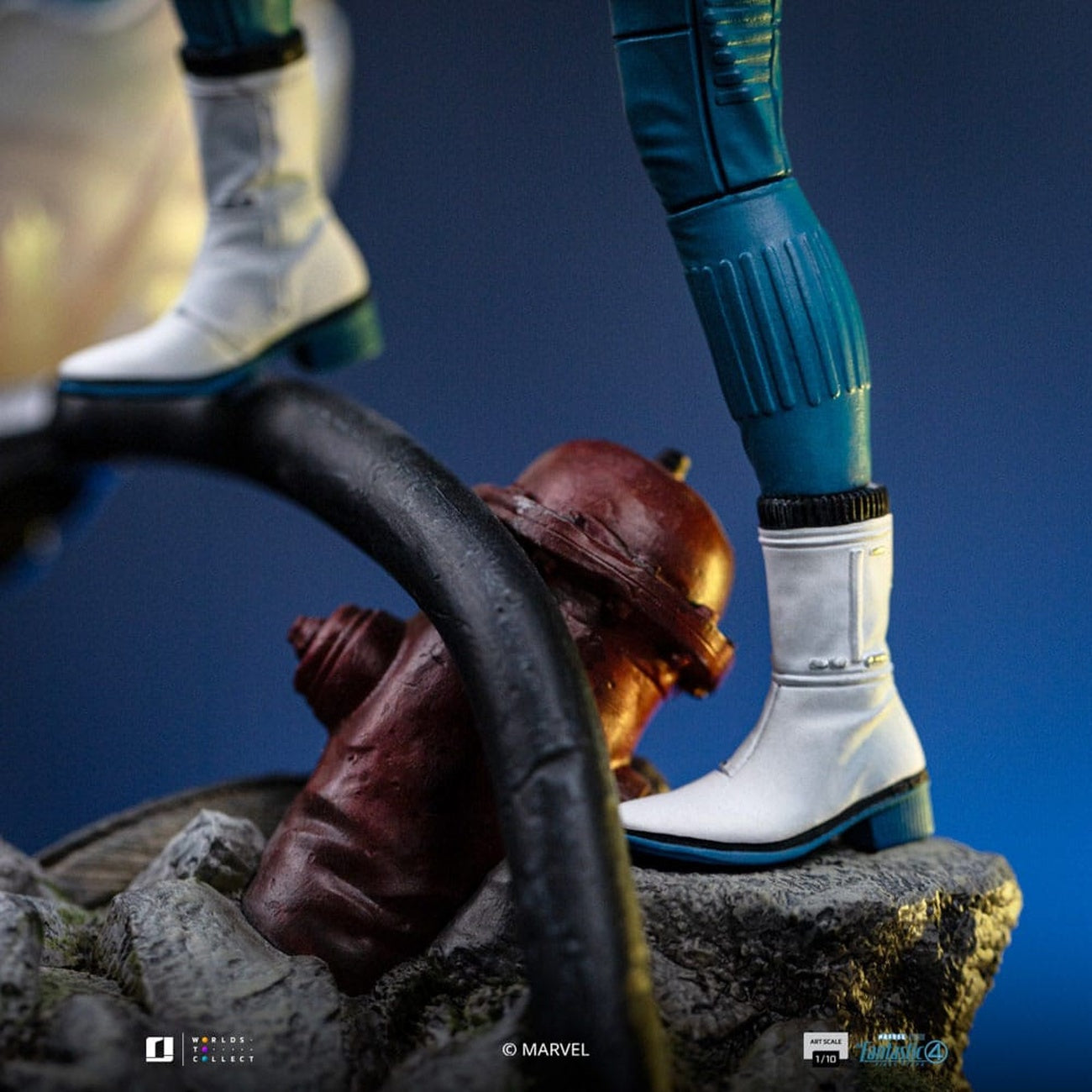 Imagen del producto Fantastic Four Estatua Art Scale 1/10 Invisible Woman y Franklin 28 cm