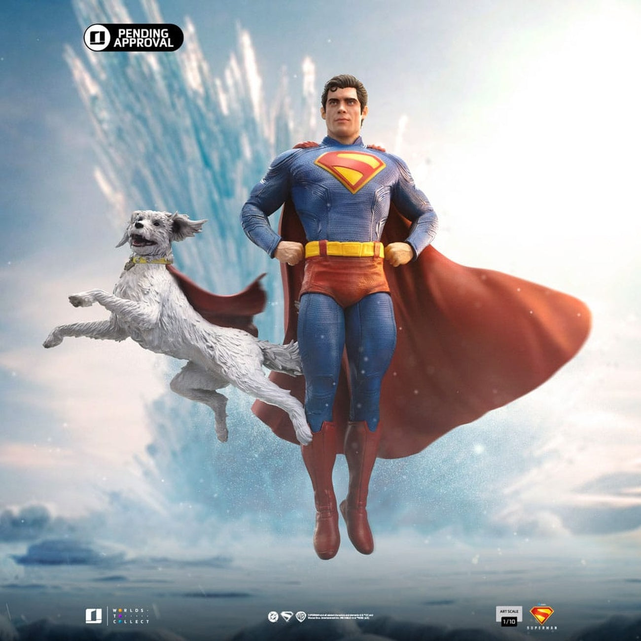 Imagen del producto Superman Legacy Estatua Art Scale 1/10 Superman & Krypto 32 cm