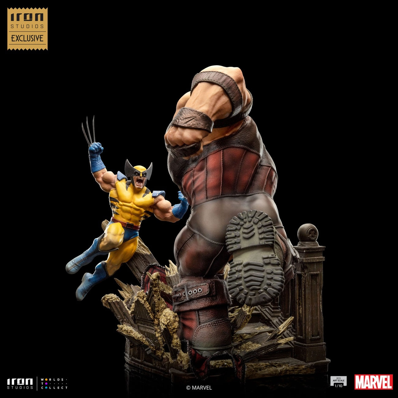 Imagen del producto Marvel BDS Art Scale Estatua 1/10 Wolverine vs Juggernaut heo EU Exclusive 30 cm