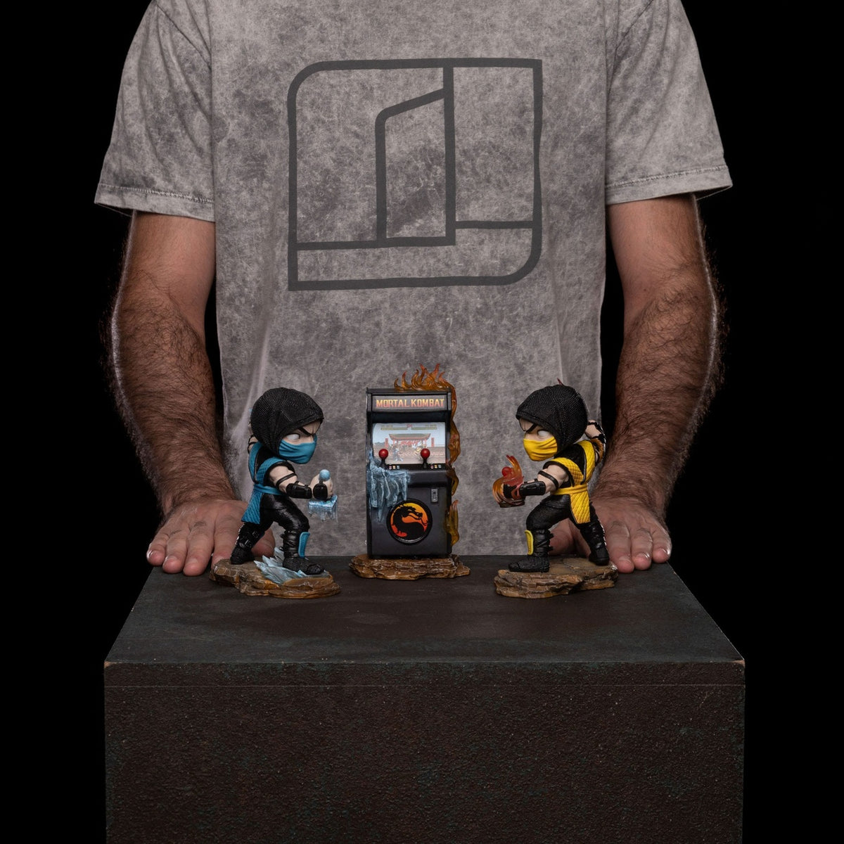 Imagen del producto Mortal Kombat Mini Co. figuras de PVC Scorpion vs Subzero Arcade Set 15 cm