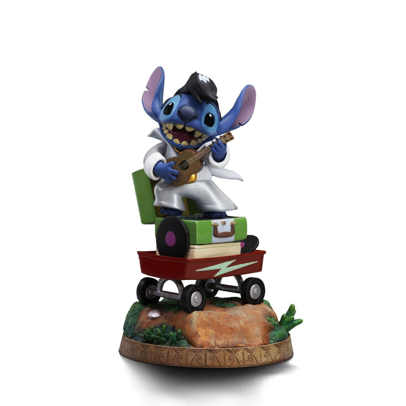 Imagen del producto Lilo & Stitch Estatua Art Scale 1/10 Stitch King of Rock 17 cm