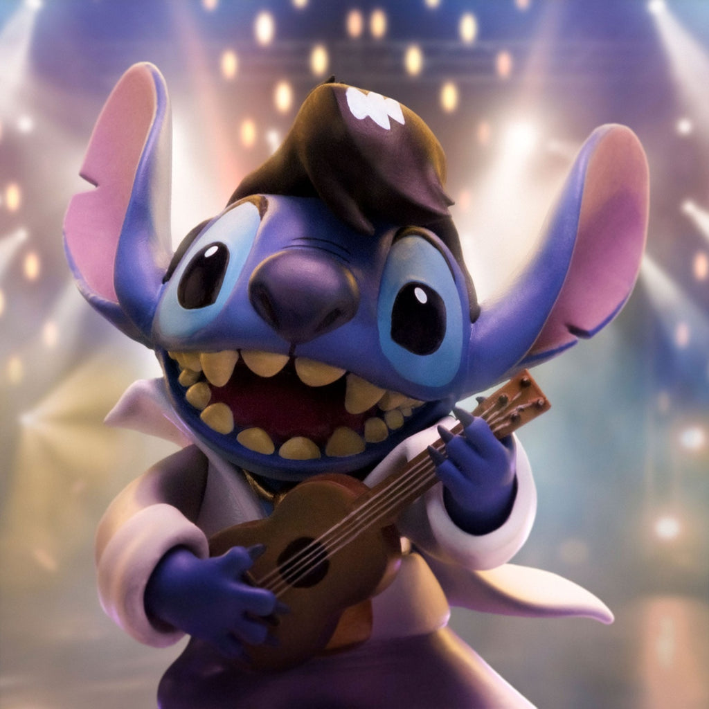 Imagen del producto Lilo & Stitch Estatua Art Scale 1/10 Stitch King of Rock 17 cm