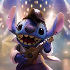 Imagen del producto Lilo & Stitch Estatua Art Scale 1/10 Stitch King of Rock 17 cm