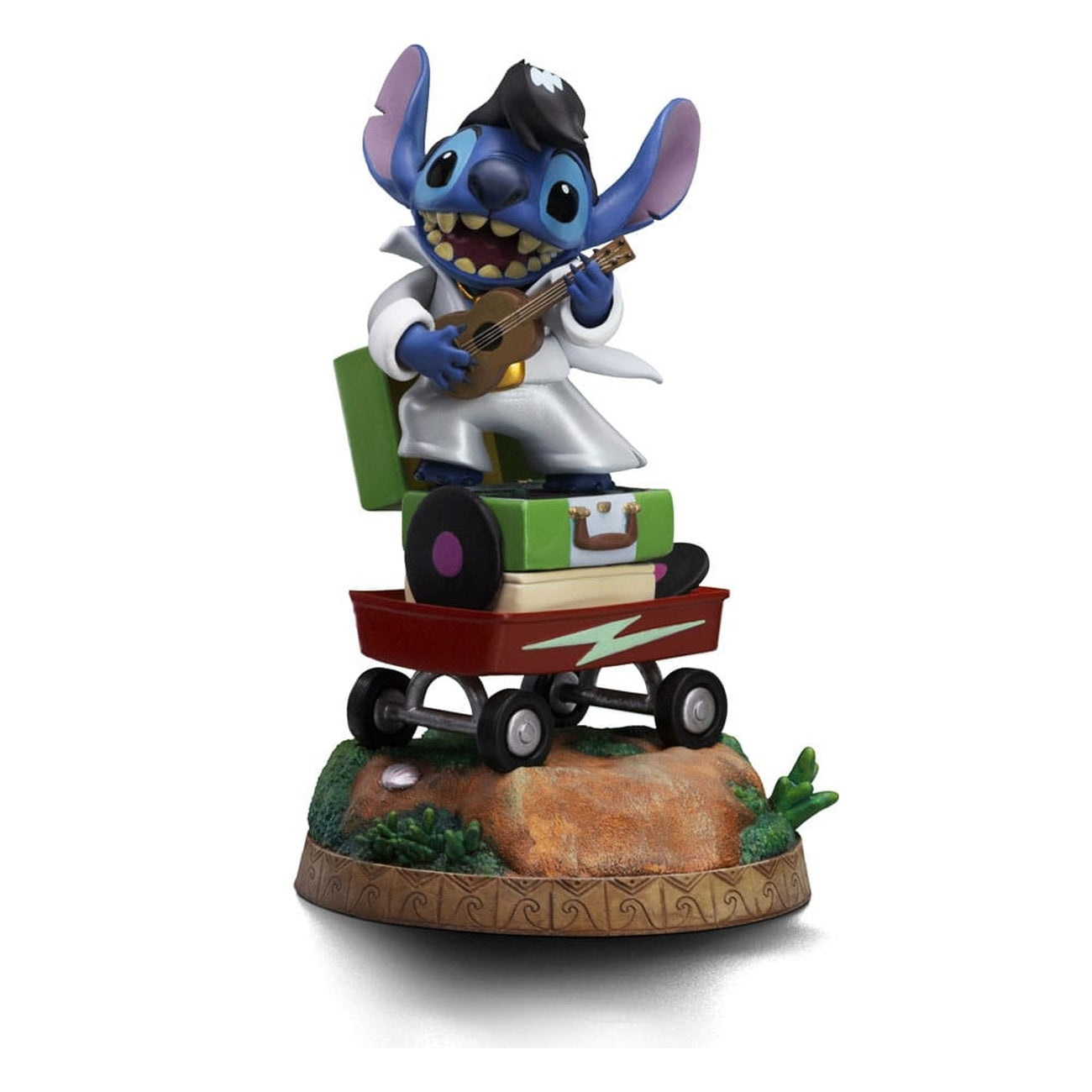 Imagen del producto Lilo & Stitch Estatua Art Scale 1/10 Stitch King of Rock 17 cm