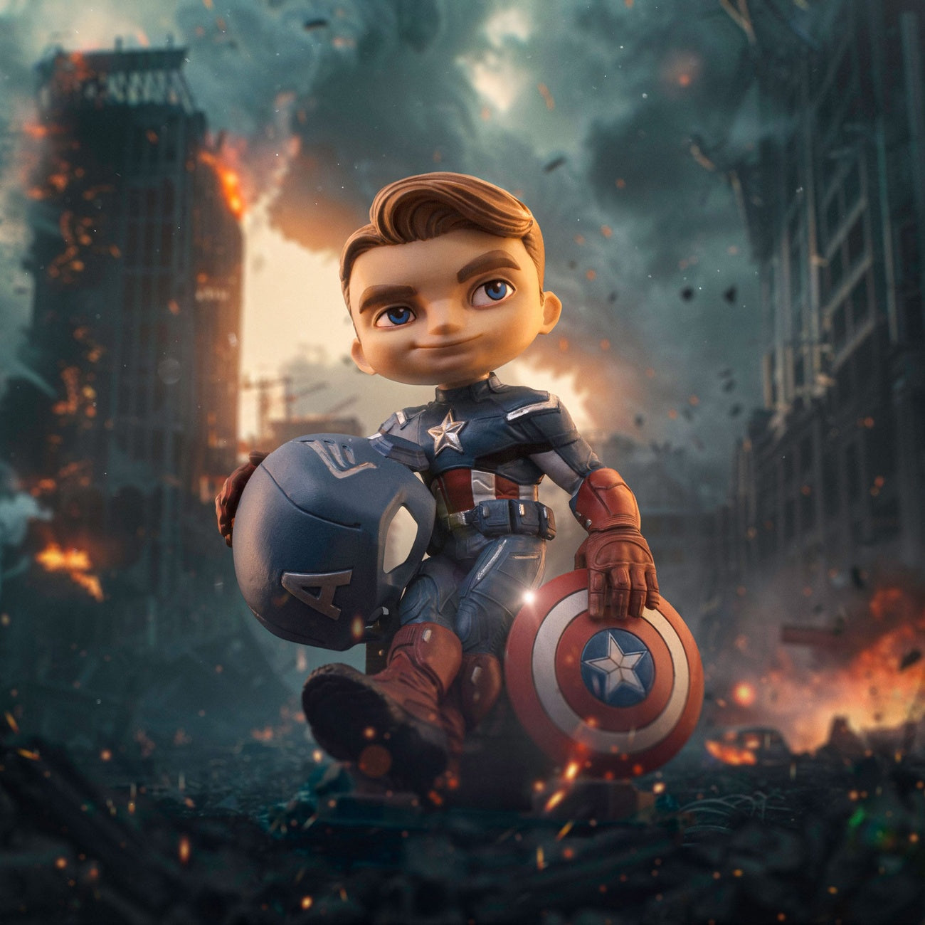 Imagen del producto Avengers Infinity Saga Mini Co. Figura de PVC Captain America 14 cm