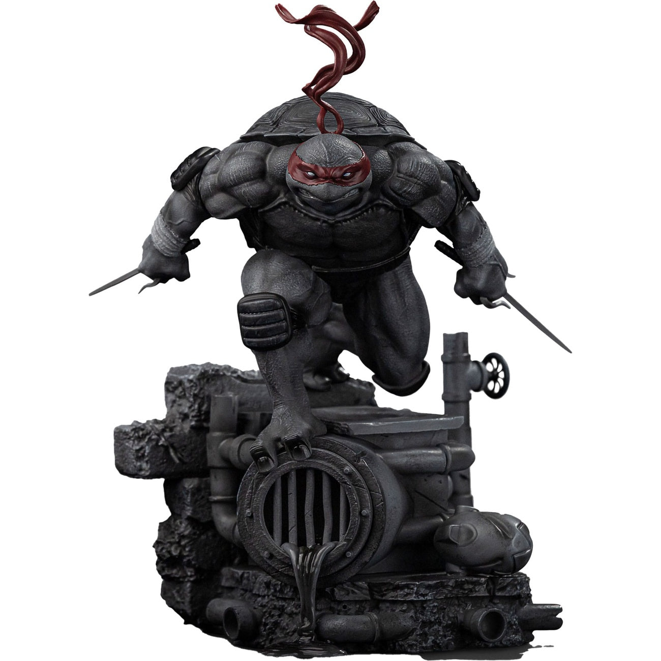 Imagen del producto Teenage Mutant Ninja Turtles Estatua Art Scale 1/10 Raphael Versión en Blanco y Negro 26 cm heo exclusive