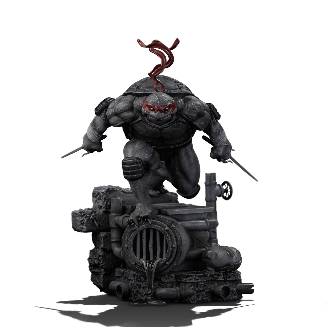 Imagen del producto Teenage Mutant Ninja Turtles Estatua Art Scale 1/10 Raphael Versión en Blanco y Negro 26 cm heo exclusive