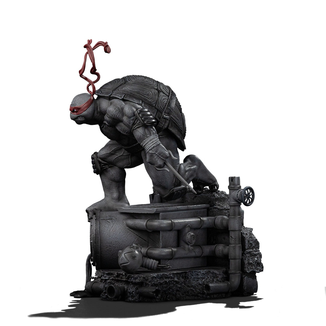 Imagen del producto Teenage Mutant Ninja Turtles Estatua Art Scale 1/10 Raphael Versión en Blanco y Negro 26 cm heo exclusive