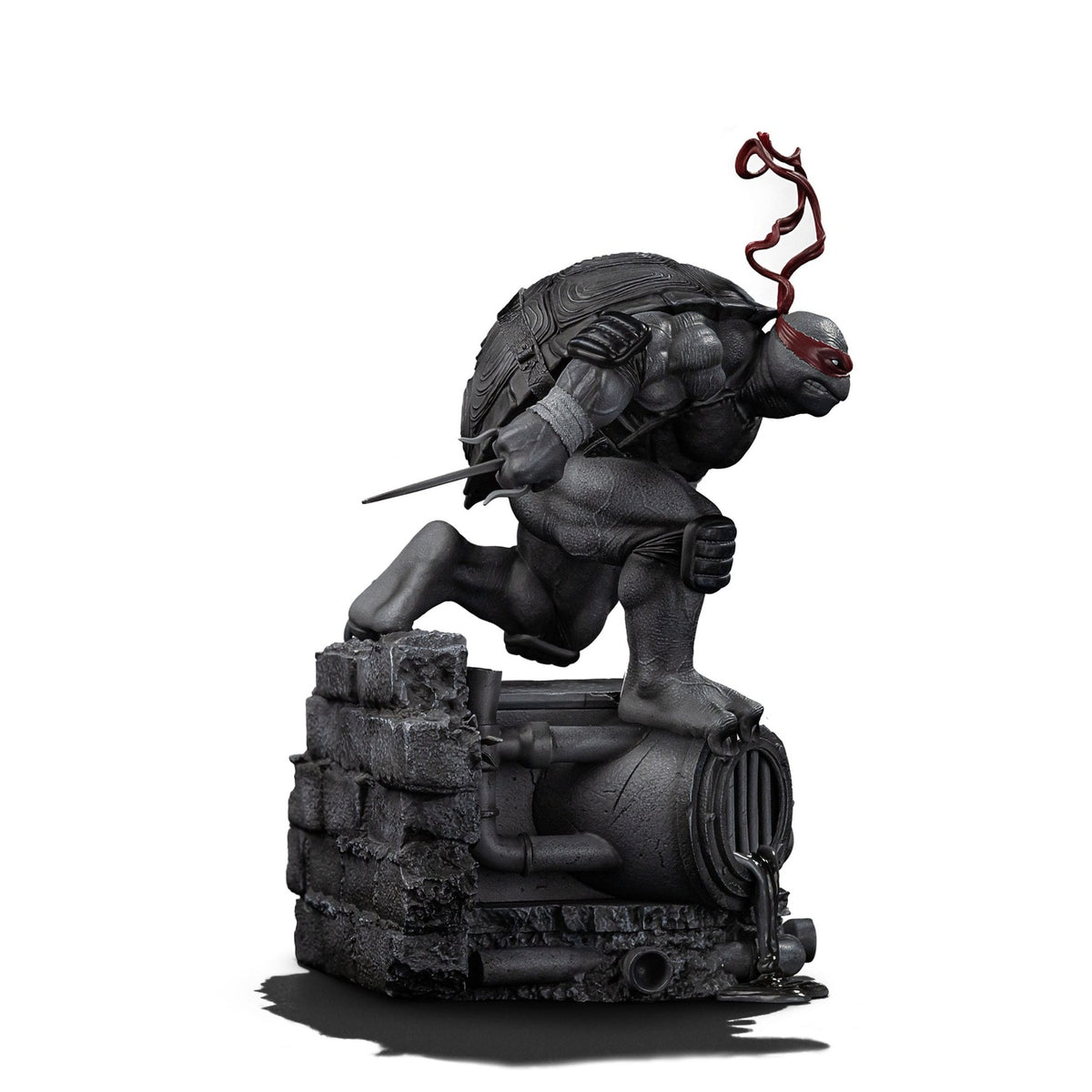 Imagen del producto Teenage Mutant Ninja Turtles Estatua Art Scale 1/10 Raphael Versión en Blanco y Negro 26 cm heo exclusive