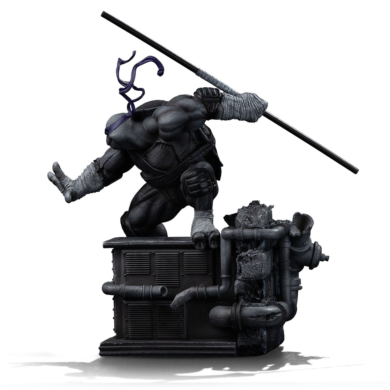 Imagen del producto Teenage Mutant Ninja Turtles Estatua Art Scale 1/10 Donatello Versión en Blanco y Negro 26 cm heo exclusive