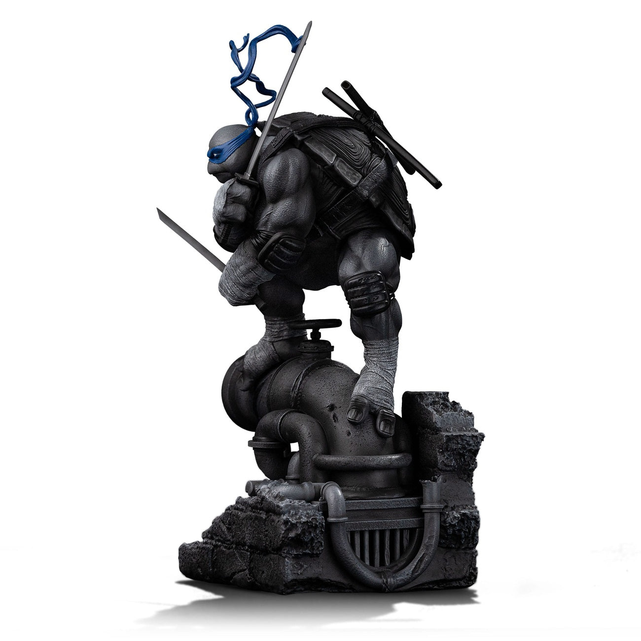 Imagen del producto Teenage Mutant Ninja Turtles Estatua Art Scale 1/10 Leonardo Versión en Blanco y Negro 26 cm heo exclusive