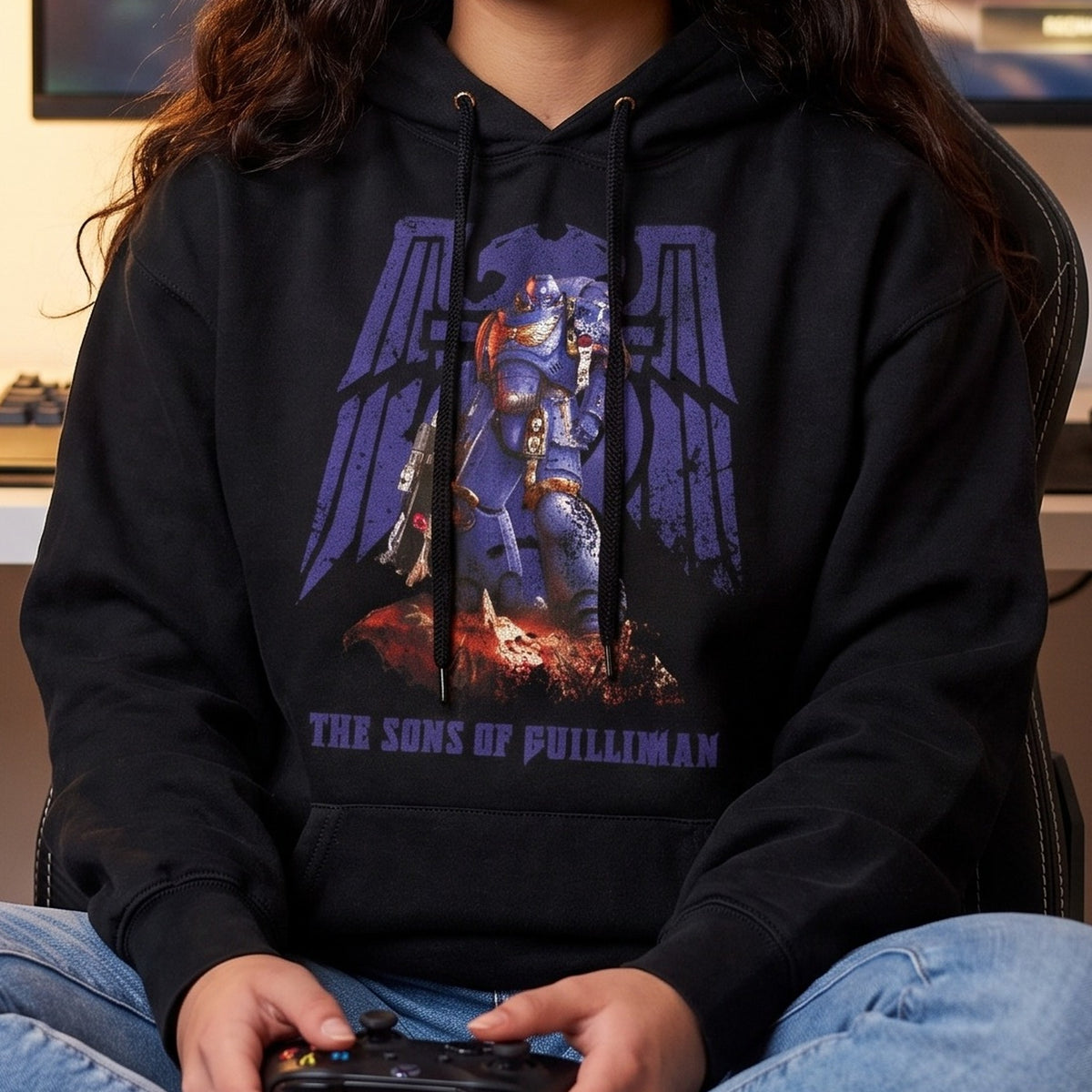 Imagen del producto Warhammer - Sudadera con capucha Space Marines negra