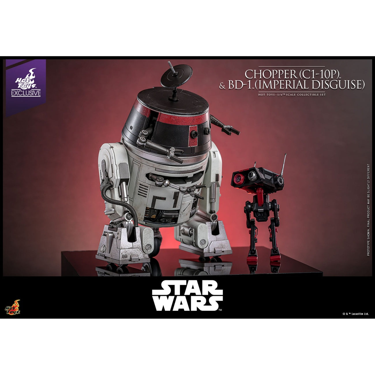 Imagen del producto Star Wars Set de figuras de acción 1/6 Chopper (C1-10P™) y BD-1™ (Imperial Disguise) 18 cm y 8 cm