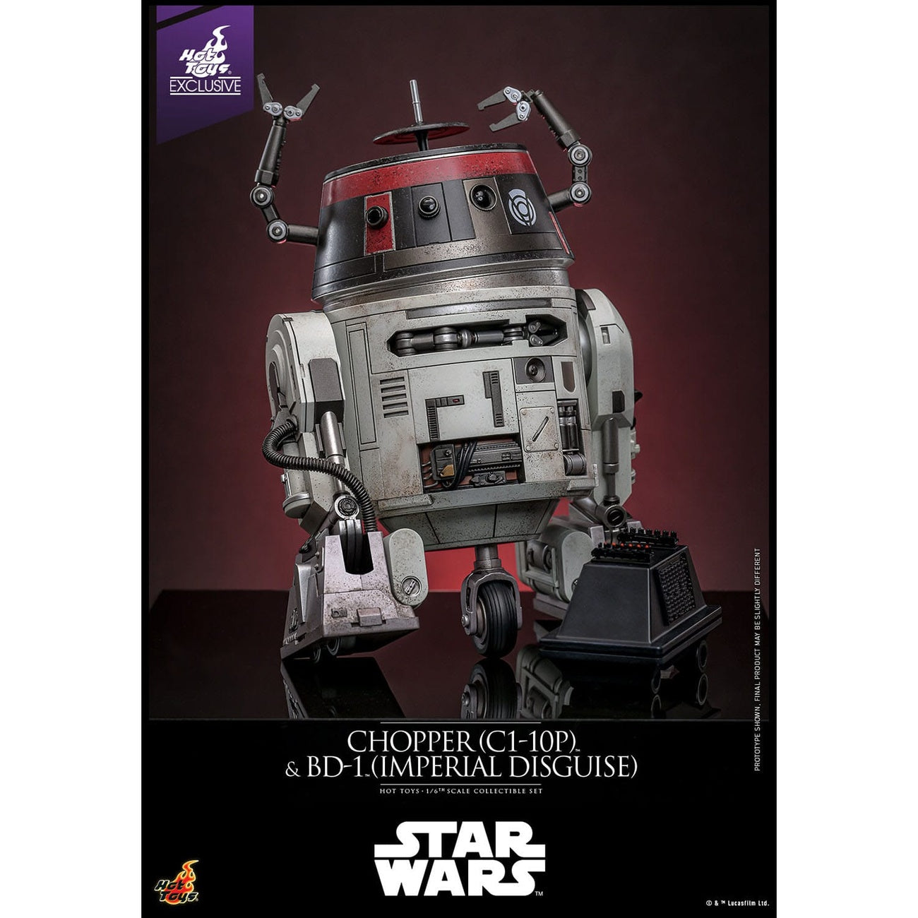 Imagen del producto Star Wars Set de figuras de acción 1/6 Chopper (C1-10P™) y BD-1™ (Imperial Disguise) 18 cm y 8 cm