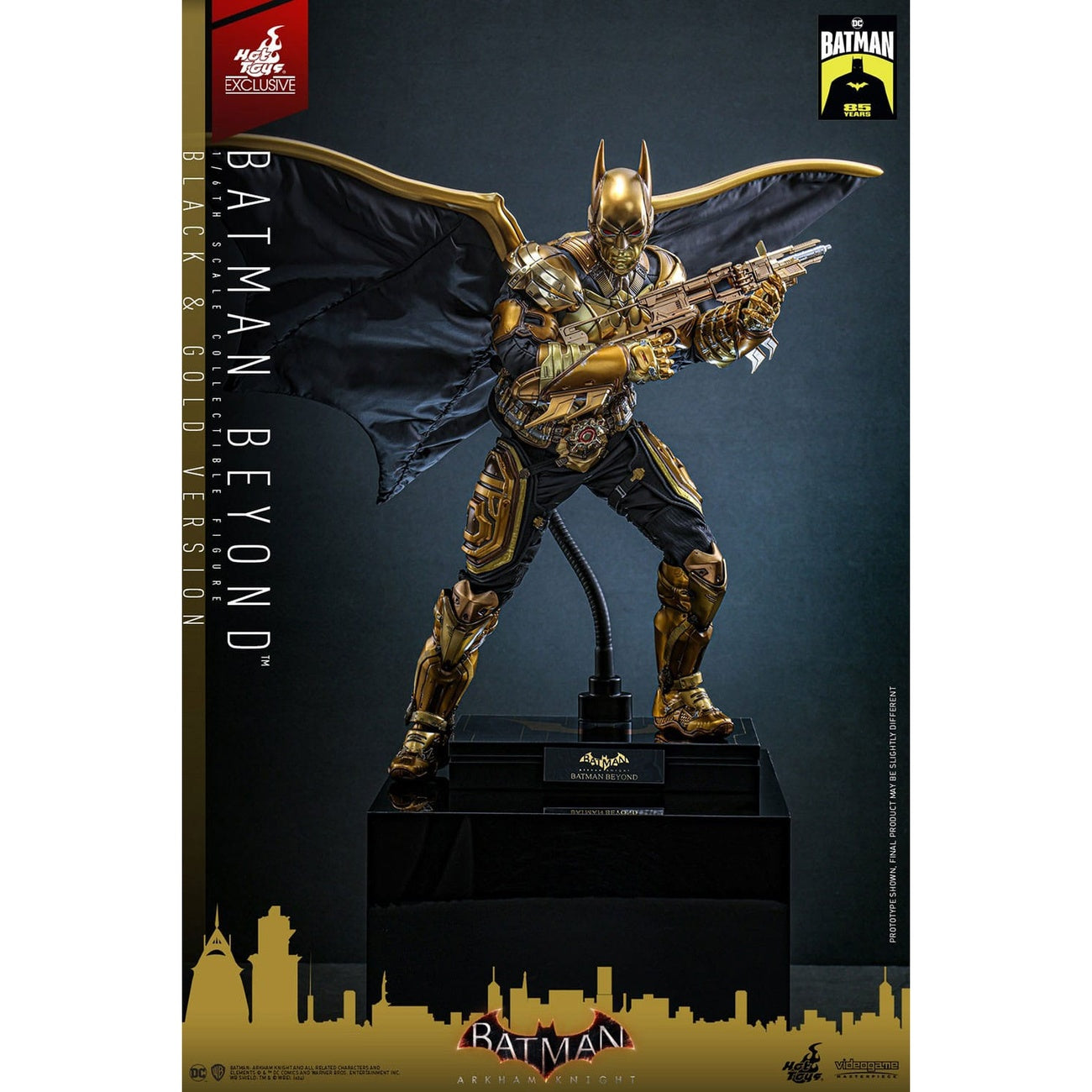 Imagen del producto Batman: Arkham Knight figura de acción Video Game Masterpiece 1/6 Batman Beyond (versión negra y dorada) 32 cm