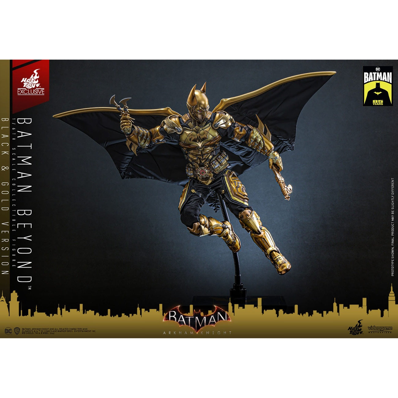 Imagen del producto Batman: Arkham Knight figura de acción Video Game Masterpiece 1/6 Batman Beyond (versión negra y dorada) 32 cm