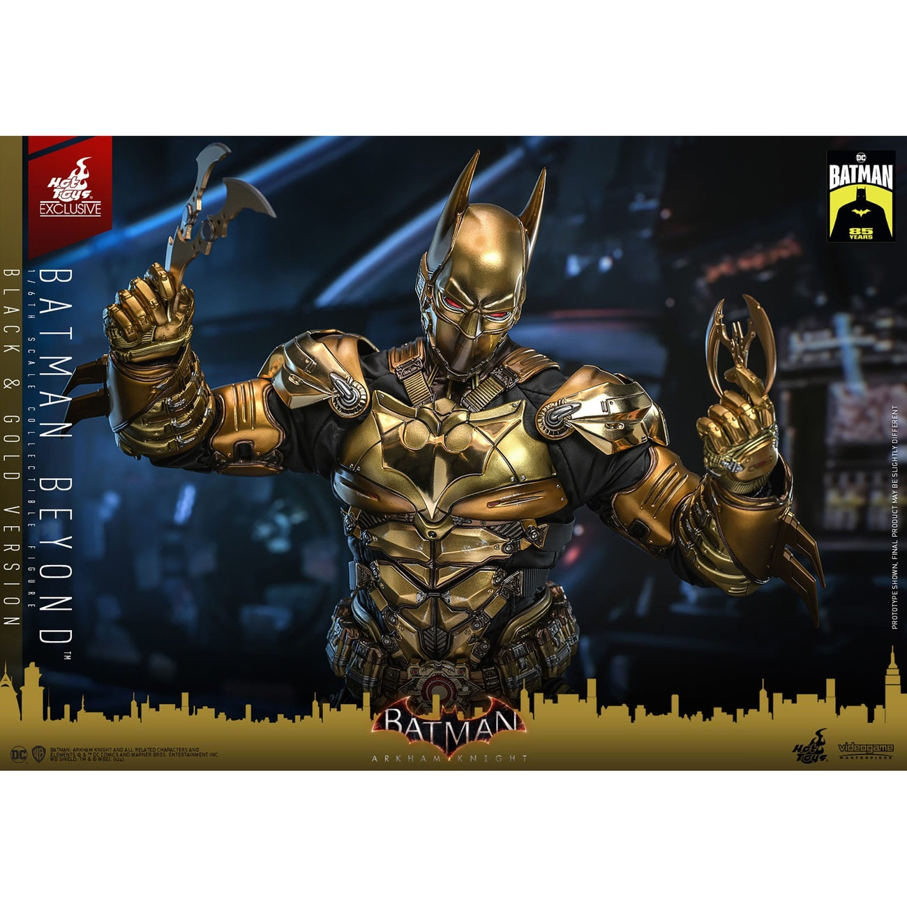 Imagen del producto Batman: Arkham Knight figura de acción Video Game Masterpiece 1/6 Batman Beyond (versión negra y dorada) 32 cm