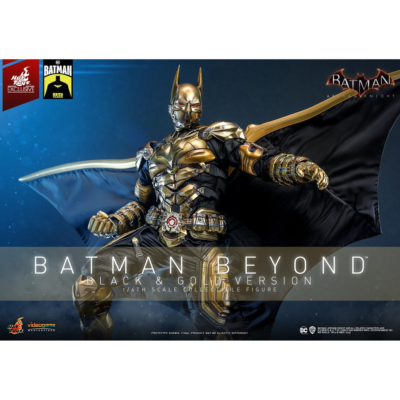 Imagen del producto Batman: Arkham Knight figura de acción Video Game Masterpiece 1/6 Batman Beyond (versión negra y dorada) 32 cm