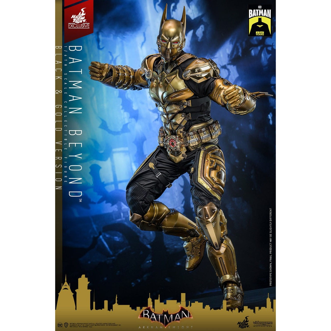 Imagen del producto Batman: Arkham Knight figura de acción Video Game Masterpiece 1/6 Batman Beyond (versión negra y dorada) 32 cm