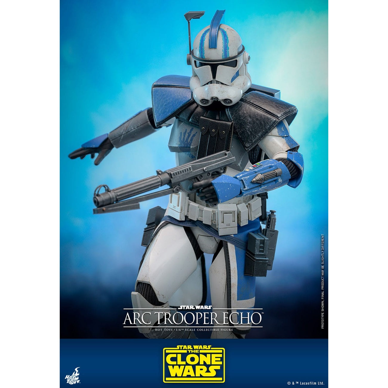 Imagen del producto Star Wars: The Clone Wars Figura de acción 1/6 ARC Trooper Echo 30 cm
