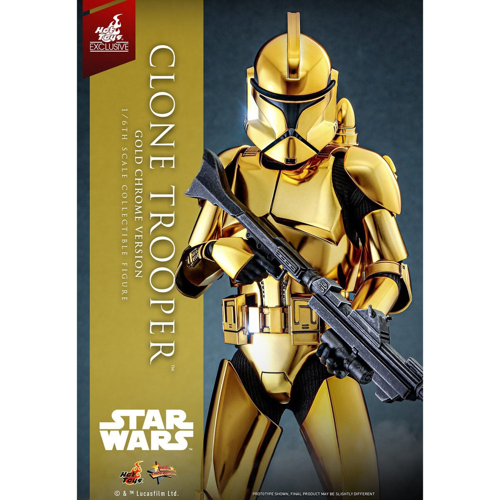 Imagen del producto Star Wars Figura de acción 1/6 Clone Trooper (Gold Chrome Version) Exclusive 30 cm