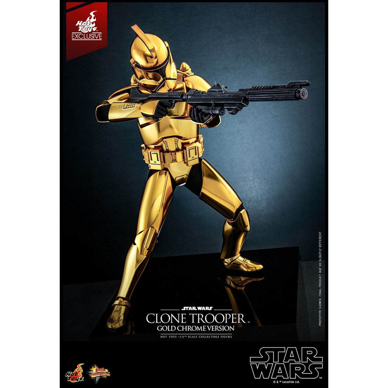 Imagen del producto Star Wars Figura de acción 1/6 Clone Trooper (Gold Chrome Version) Exclusive 30 cm