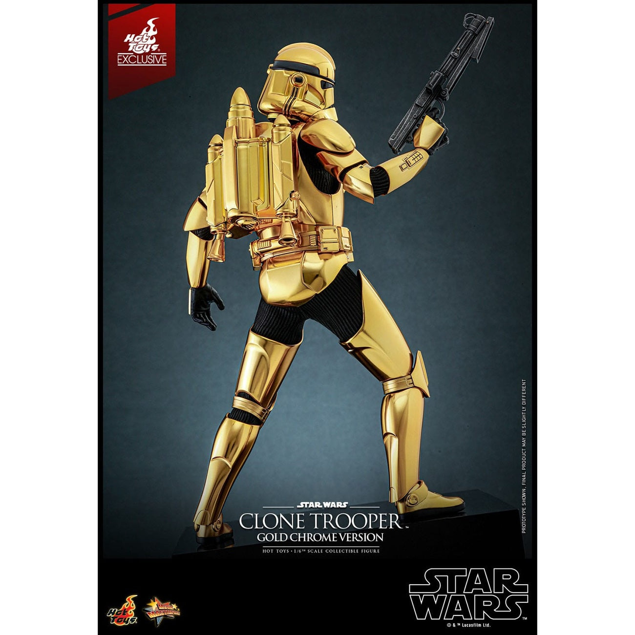 Imagen del producto Star Wars Figura de acción 1/6 Clone Trooper (Gold Chrome Version) Exclusive 30 cm