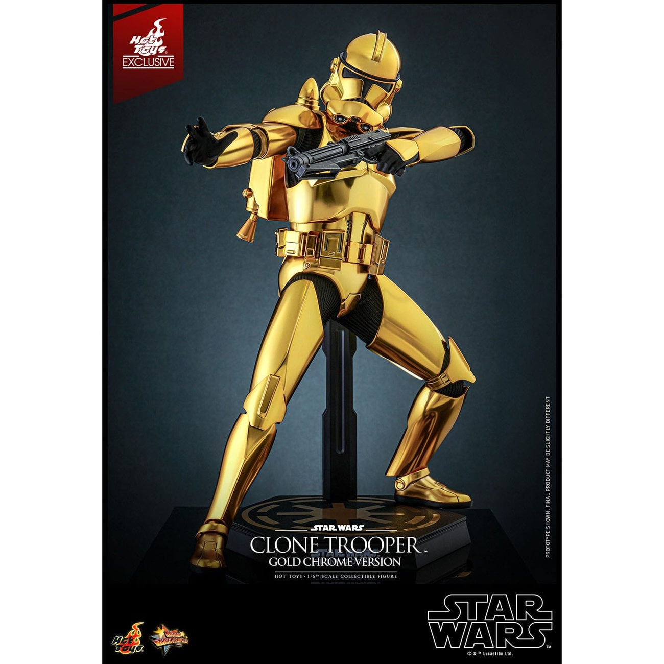 Imagen del producto Star Wars Figura de acción 1/6 Clone Trooper (Gold Chrome Version) Exclusive 30 cm