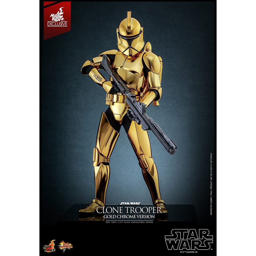 Imagen del producto Star Wars Figura de acción 1/6 Clone Trooper (Gold Chrome Version) Exclusive 30 cm