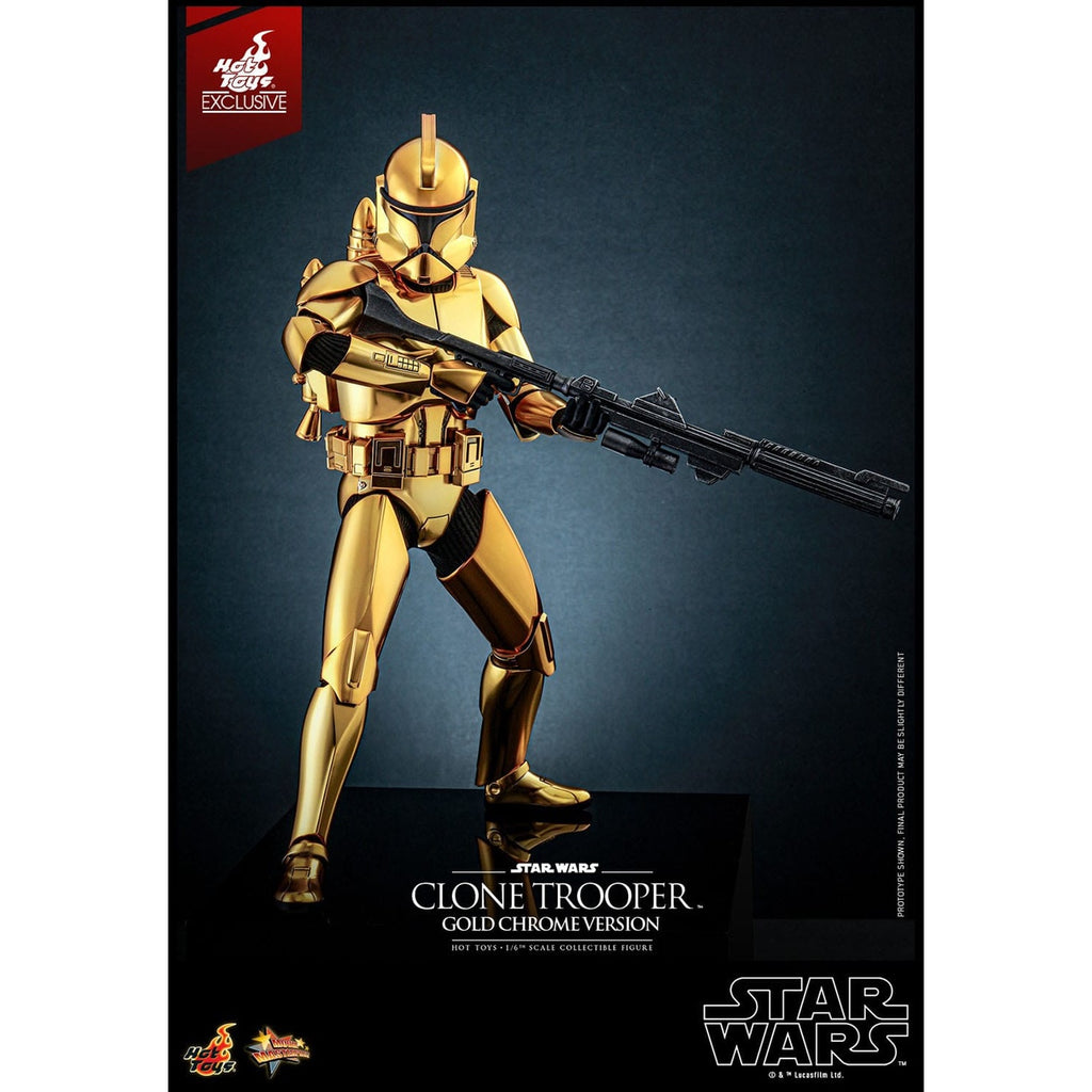 Imagen del producto Star Wars Figura de acción 1/6 Clone Trooper (Gold Chrome Version) Exclusive 30 cm