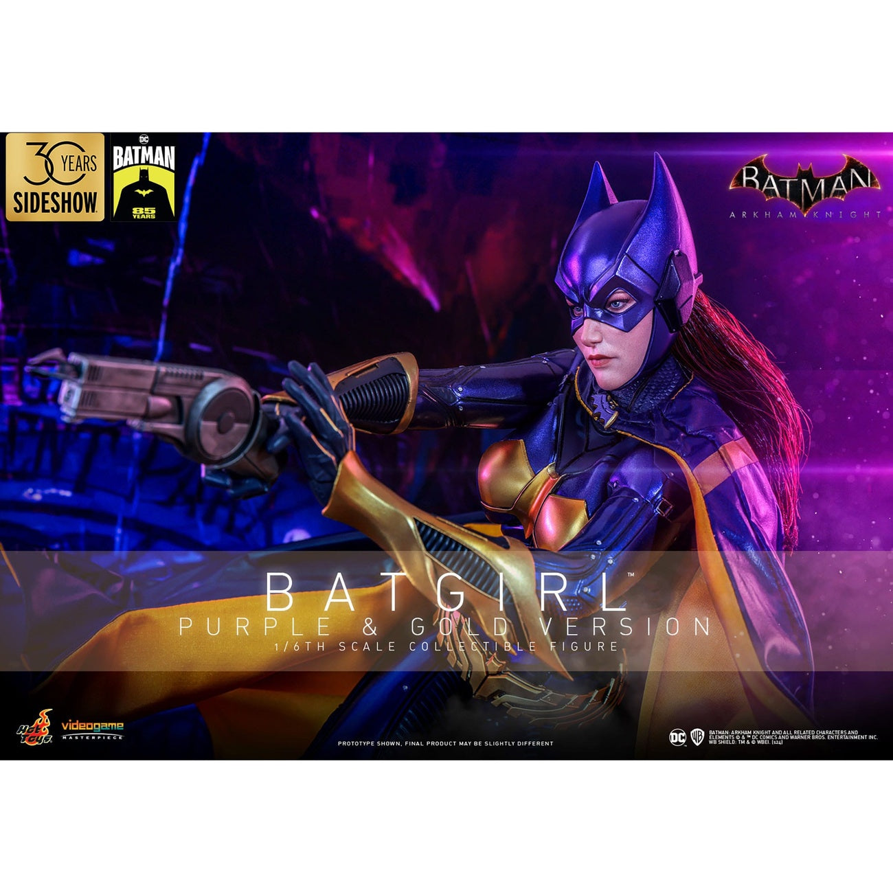 Imagen del producto Batman Arkham Knight Videogame Masterpiece figura de acción 1/6 Batgirl (versión púrpura y dorada) Exclusive 30 cm