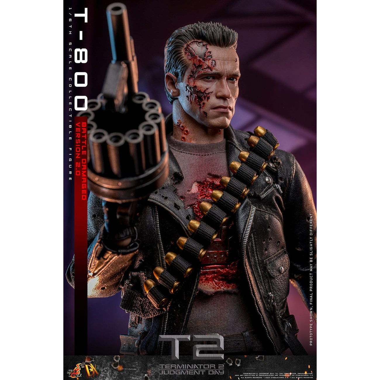 Imagen del producto Terminator 2 Movie Masterpiece Figura de acción 1/6 T-800 Battle Damaged Version 2.0 32 cm