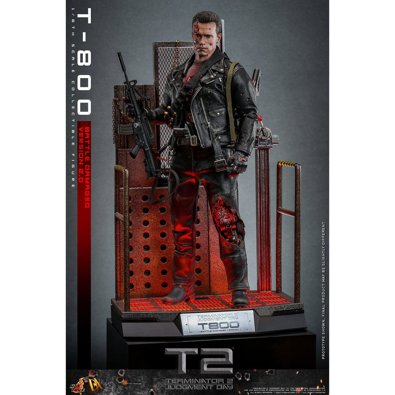 Imagen del producto Terminator 2 Movie Masterpiece Figura de acción 1/6 T-800 Battle Damaged Version 2.0 32 cm