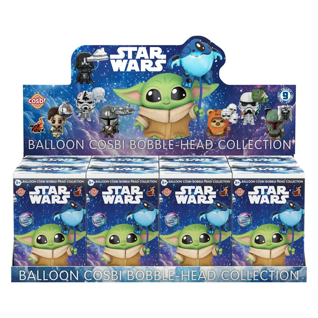 Imagen del producto Star Wars Cosbi minifiguras Balloon 8 cm Blind Box expositor (8)