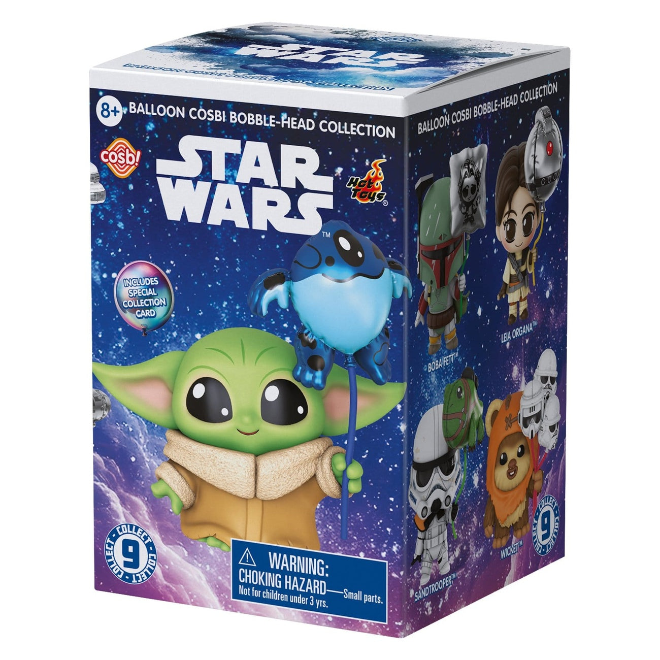 Imagen del producto Star Wars Cosbi minifiguras Balloon 8 cm Blind Box expositor (8)