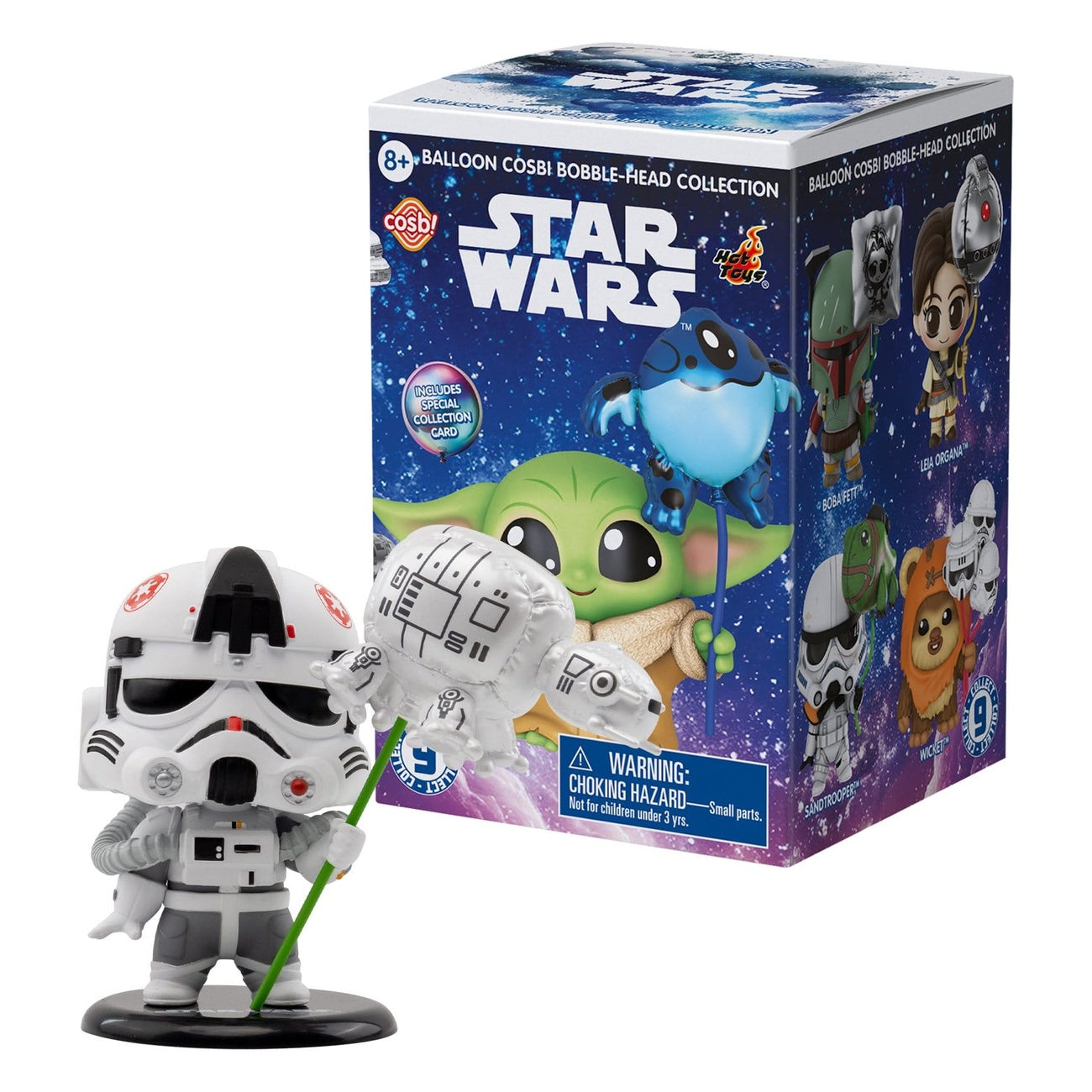 Imagen del producto Star Wars Cosbi minifiguras Balloon 8 cm Blind Box expositor (8)