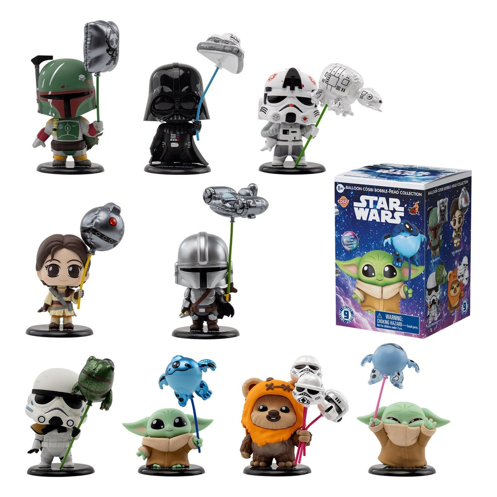 Imagen del producto Star Wars Cosbi minifiguras Balloon 8 cm Blind Box expositor (8)