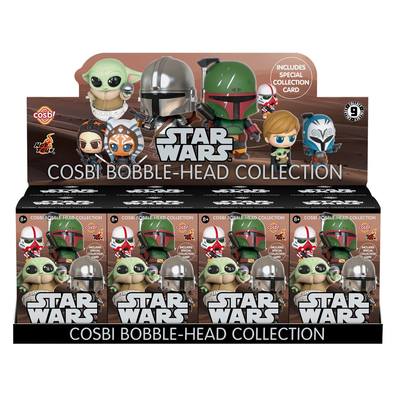 Imagen del producto Star Wars Cosbi Minifiguras Serie 1 8 cm Blind Box Display (8)