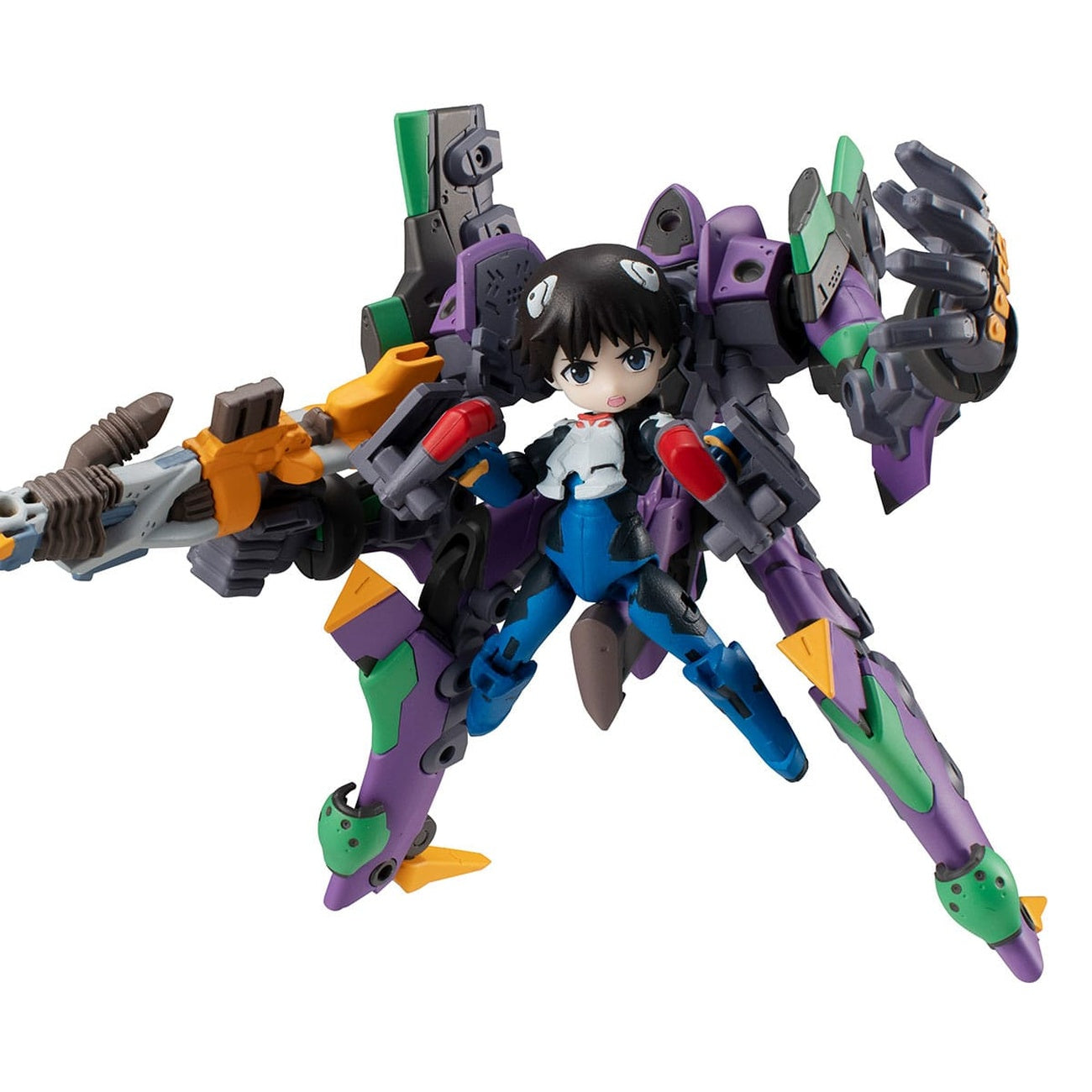 Imagen del producto Evangelion Figura de acción Desktop Army Shinji Ikari & Evangelion Unidad-01 New Theatrical Edition 15 cm
