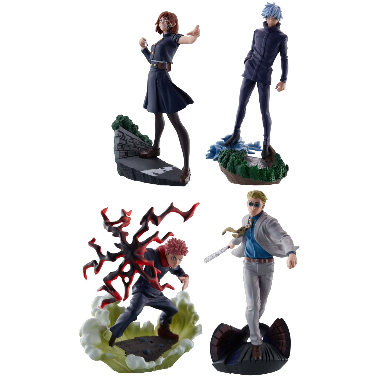 Imagen del producto Jujutsu Kaisen Petitrama Series Figuras coleccionables Pack de 4 Jujutsu Kaisen Series Vol. 2 Set 9 cm