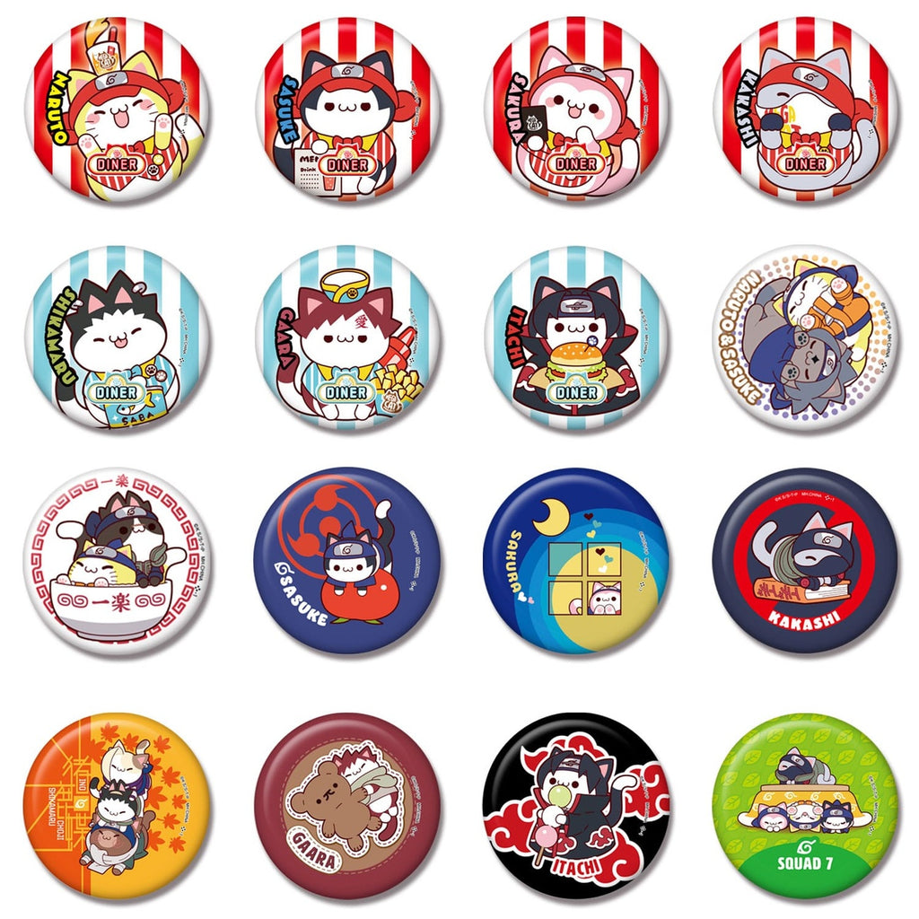 Imagen del producto Naruto Mega Cat Project Nyaruto! Chapas metálicas 5 cm Surtido (16)